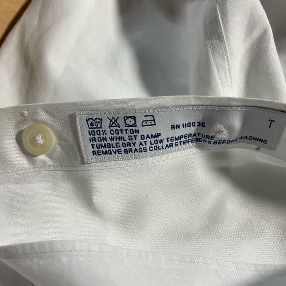 Charles Tyrwhitt classic French cuff WHITE shirt.  Ladies - check this  out - Picture 1 of 9